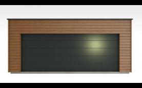 garage bois toit plat haut de gamme